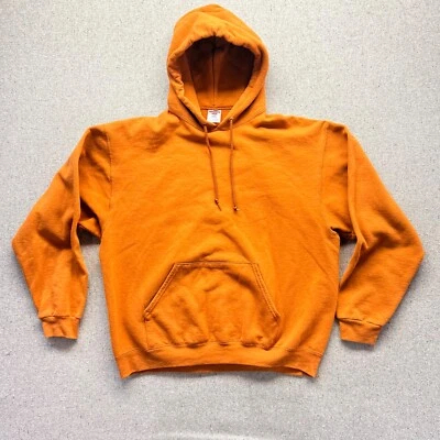 Sudadera con Capucha Pullover Vintage Jerzees Blank AMARILLO Para Hombres XL Y2K Hecha en EE. UU. Foto 1 de 4