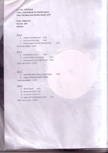 TOM PETTY "The New York Shuffle, Roslyn 1977" Doppel VINYL Testpressing 2LP - Picture 1 of 1