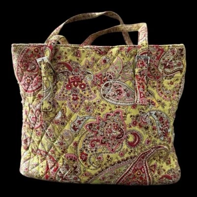 Vera Bradley PISTACHIO PAISLEY Seda Bolso de Hombro Cartera Edición Limitada Raro Foto 1 de 4