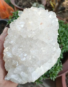 RACIMO DE CRISTAL DE CUARZO TRANSPARENTE TIBETANO NATURAL 1757g forma impresionante espécimen - Imagen 1 de 23
