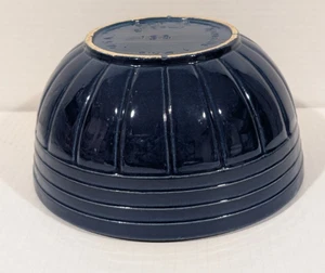 Roseville UVP Co Kobalt Marineblau 8" Rühren Servierschüssel Ohio USA gebändert 168 - Bild 1 von 7