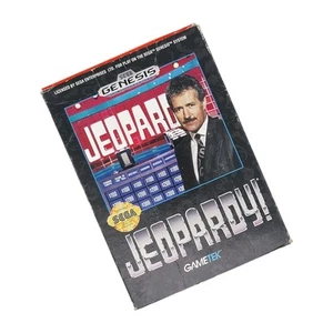 Jeopardy! (Sega Genesis, 1992) Video Game With Insert CIB -No Manual- - Picture 1 of 7