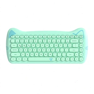 AJAZZ 84Keys Keyboard Bluetooth 3060i Portable Colorful Round Keycap for PC/Mac - Picture 1 of 10