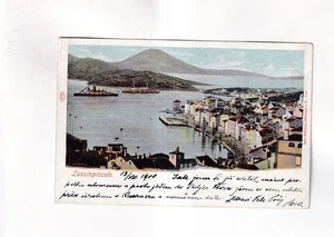 F4083) LUSSINPICCOLO - Veduta sulla città su PIROSCAFO 1900 - Foto 1 di 2