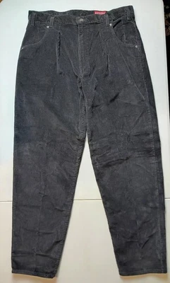 Arizona Jean Co. Corduroy Pants Men's W38 L32 Black Cotton Polyester Made In USA - Image 1 of 4