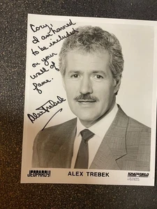 SELTEN ALEX TREBEK PERSONALISIERT HANDSIGNIERT HANDSIGNIERT - Bild 1 von 2