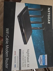 NETGEAR Nighthawk X4 AC3200 WiFi Cable Modem Router - Picture 1 of 1