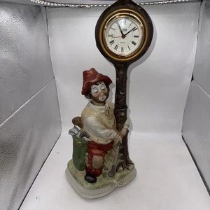 VTG Melody In Motion Willie The Golfer Hand Painted Porcelain Bisque “READ” - Picture 1 of 8