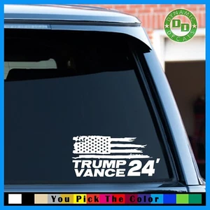 Donald Trump JD Vance 2024 sticker USA president election MAGA vinyl decal 47 A - Bild 1 von 8