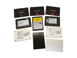 💻 Konvolut 10 diverse 250GB 256GB SSD Festplatten für Bastler Laptop Ersatz 💻 - Bild 1 von 11