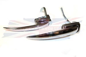 New Pair of Exterior Door Pull Handles Good Quality Chrome MGB 1963-1965 - Picture 1 of 4