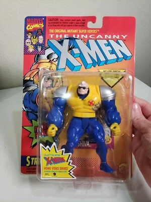 Figura de acción Toy Biz The Uncanny X-Men Strong Guy 1993 de colección amarillo azul Foto 1 de 4
