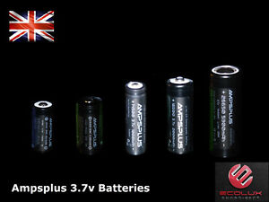 14500 Battery 3.7V 18350 18500 16340 26650 Lithium Rechargeable Torch Batteries