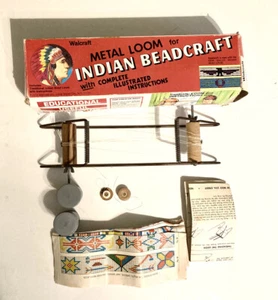 Walcraft Metal Loom For Indian Beadcraft, Vintage 1972, No 150 w/Patterns - Picture 1 of 5