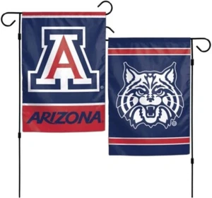 University of Arizona UA Wildcats Logo 2-Sided 12.5x18 Garden Yard Flag Banner - Picture 1 of 4