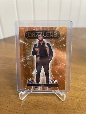 MJF - Dazzlers Orange Parallel Holofoil - 2023 Upper Deck AEW Flagship - Image 1 of 2