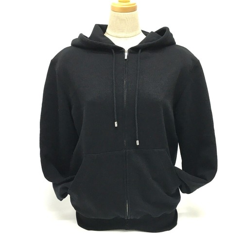 Felpa CHANEL P63299 Graffiti CC logo 20P parka zip cotone paillettes nero