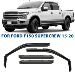 Rain Guards Vent Visors Shade for 2015-2020 Ford F-150 SuperCrew Cab - Bild 1 von 8
