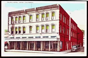Vista postal de Palace Hotel ca 1920, Ukiah, CA - Imagen 1 de 2