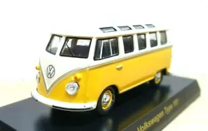Kyosho 1/64 VW VOLKSWAGEN BUS TYPE 2 T1 YELLOW diecast car model - Picture 1 of 3