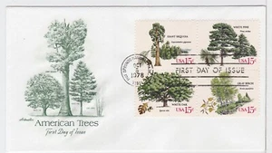 TurtlesTradingPost- American Trees 1978 #1764-67 FDC Artmaster Cachet - Picture 1 of 1