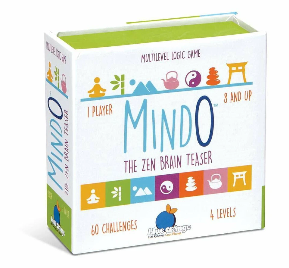 Mindo Zen 1 Player Brain Teaser Tile Game Blue Orange Games 06503