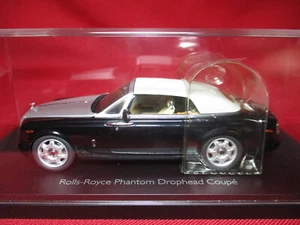 1:43 Scale Rolls Royce Phantom Drophead Coupe Diamond Black Kyosho Model Car - Picture 1 of 4