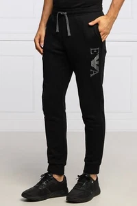 Joggers EMPORIO ARMANI Negros Ropa de Salón Ligeros Forrados de Vellón Talla 2XL NUEVOS CON ETIQUETAS - Imagen 1 de 4