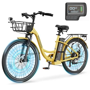Meulbaty Electric Bike E-City Bicycle Aluminum Frame Removable Lithium Battery - Picture 1 of 8