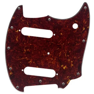 Red Tortoise Pickguard Guitar Parts For Fender OffSet Series Mustang Guitar - Picture 1 of 7