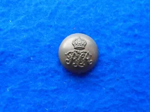 1 X  1939-52 BRITISH MILITARY ROYAL TANK REGIMENT, RTR, 25MM BRASS BUTTON, GAUNT - Picture 1 of 2