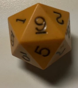 Dados de colección Gamescience AD&D D&D Dungeons Dragons D10 (forma D20) naranja opaco - Imagen 1 de 2