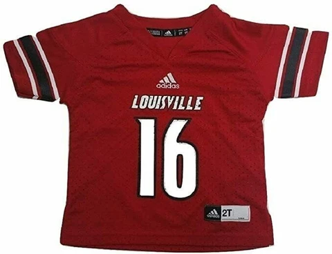 Louisville Cardinals adidas Boys Toddler #16 Football Jersey Cover