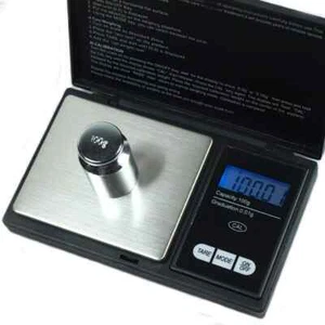 Digital 100 x 0.01g Jewelry Precision Scale & 100 gram Calibration Weight - Picture 1 of 7