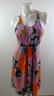 ANN TAYLOR LOFT WOMEN'S MULTI COLOR FLORAL RAYON SUN DRESS SIZE 8