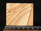 Small Navajo SANDSTONE Slice with Lines of Hematite! with Stand From Utah 69.8gr
