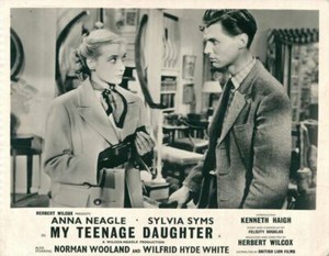 MY TEENAGE DAUGHTER BAD GIRL ORIGINAL BRITISH LOBBY CARD SYLVIA SYMS