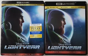 Disney Pixar Lightyear 4K Ultra HD Blu Ray 2 Disc Set + Schutzhülle KOSTENLOSER VERSAND AUS DEN USA - Bild 1 von 3
