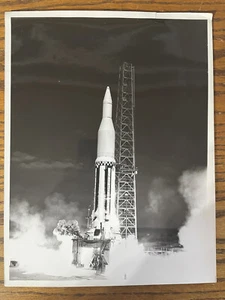 1962 Offizielles NASA Marshall MSFC Apollo Saturn SA-3 B&W Startfoto - Bild 1 von 5