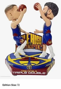 NIKOLA JOKIC JAMAL MURRAY Denver Nuggets Finals TRIPLE DOUBLE Bobblehead /72 - Picture 1 of 4