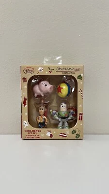 Nuevo cuaderno de bocetos de Disney Toy Story Navidad mini adornos conjunto de 4 Foto 1 de 2