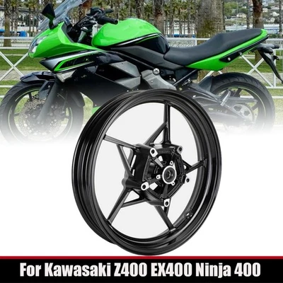 Llanta delantera para Kawasaki Z400 EX400 Ninja 400 ABS 2018-2023 negro brillante Foto 1 de 4