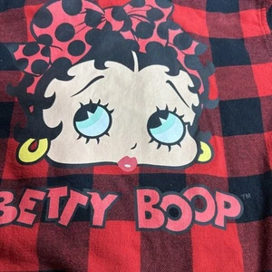 Betty Boop Portrait Multicolor Button Front Long Sleeve Shirt Sz. Small - Picture 1 of 8