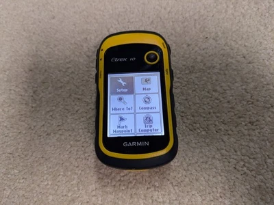 Garmin eTrex 10 Handheld GPS Receiver Yellow/Black - Tested & Works - Image 1 of 4