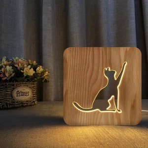 Cat Shape Christmas Night Light - Picture 1 of 11