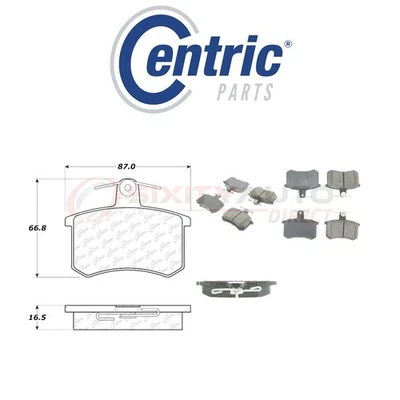 Centric Ceramic Disc Brake Pads w Shims for 1995-1997 Audi S6 2.2L L5 - pv Foto 1 de 4
