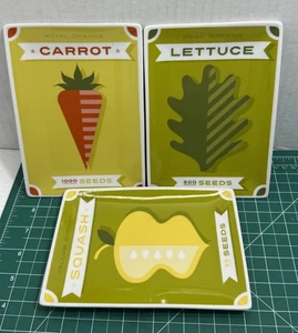 Juego de 3 platos de aperitivo y aperitivo para verduras de caja y barril de 7" x 5" - Imagen 1 de 7