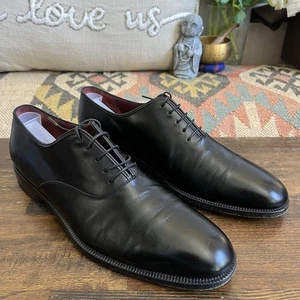 Salvatore Ferragamo Raro "LAVORAZIONE ORIGINALE" Plantilla Roja Oxford 10.5D - Imagen 1 de 15