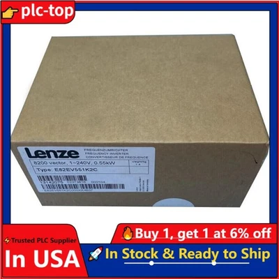 US Free TAX LENZE NEW E82EV551K2C Sealed Frequency Inverter E82EV551K2C IN BOX - Image 1 of 4
