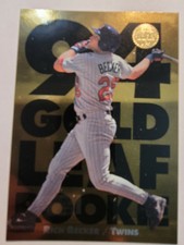 1994 Gold Leaf Rookies Rich Becker #16 Minnesota Twins D208
